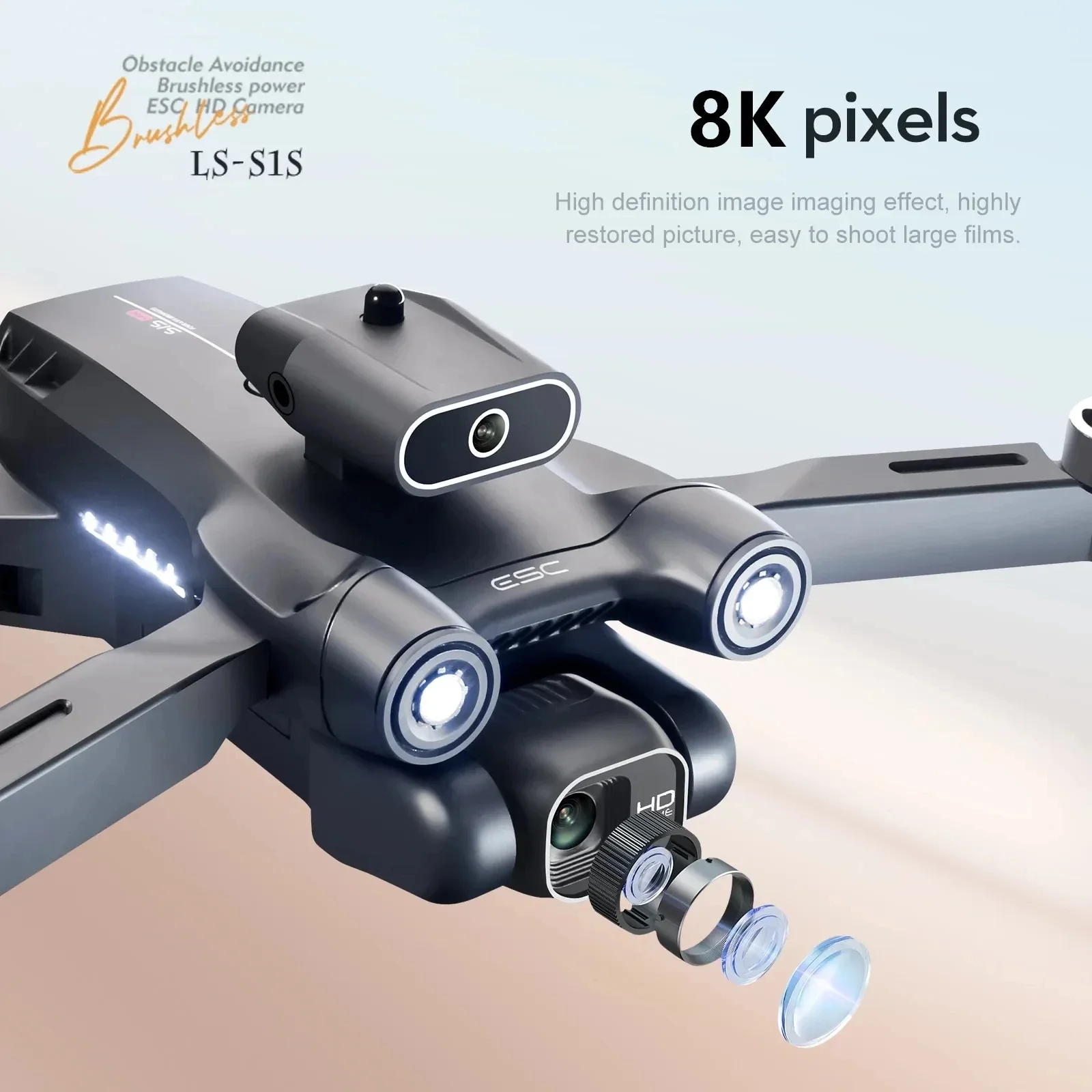 New S1S 5G GPS Drone Camera 8K - Drone Gps Mount recension och pris