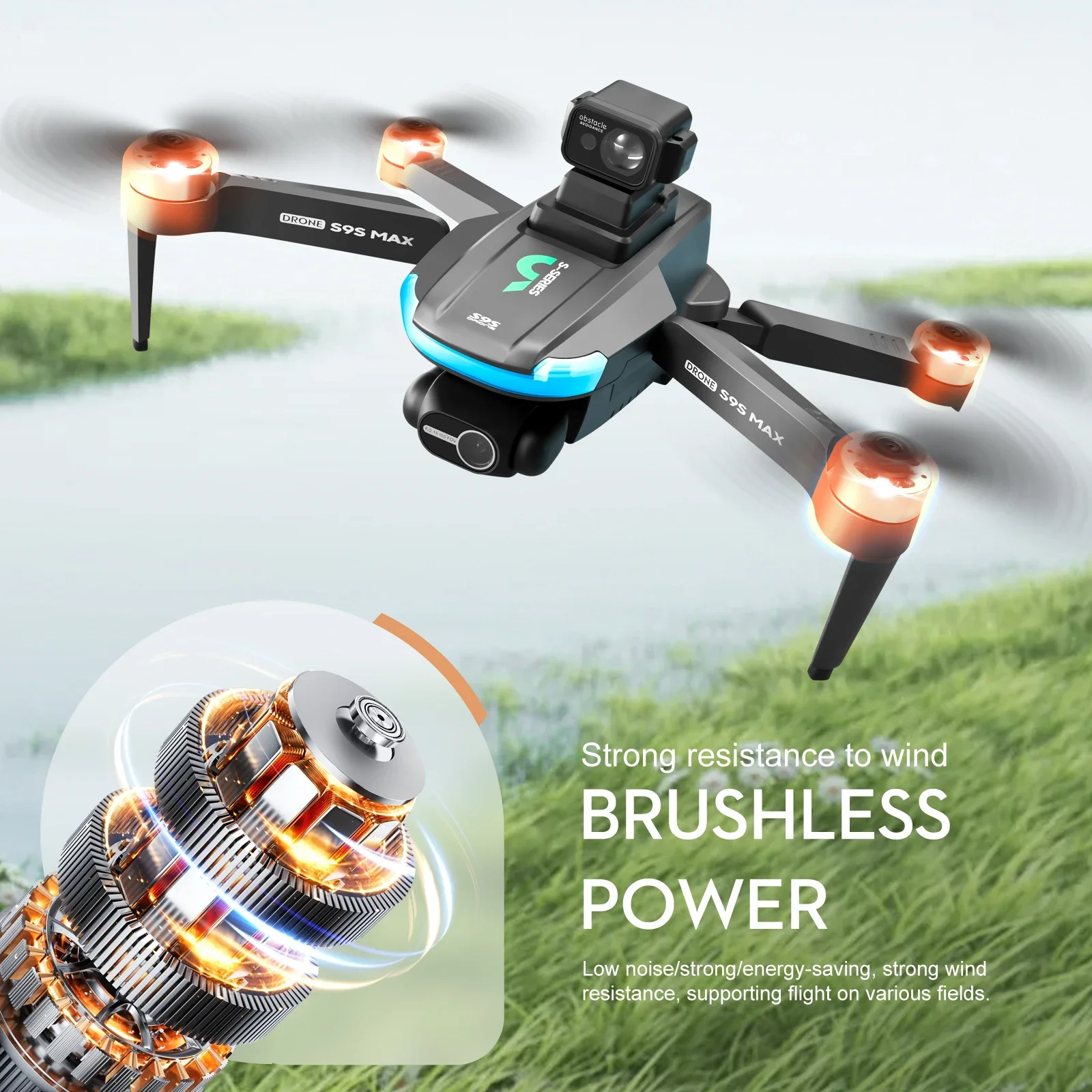 NEW S9S MAX MINI Drone 4K 2-Ax - Drone Gps Mount recension och pris