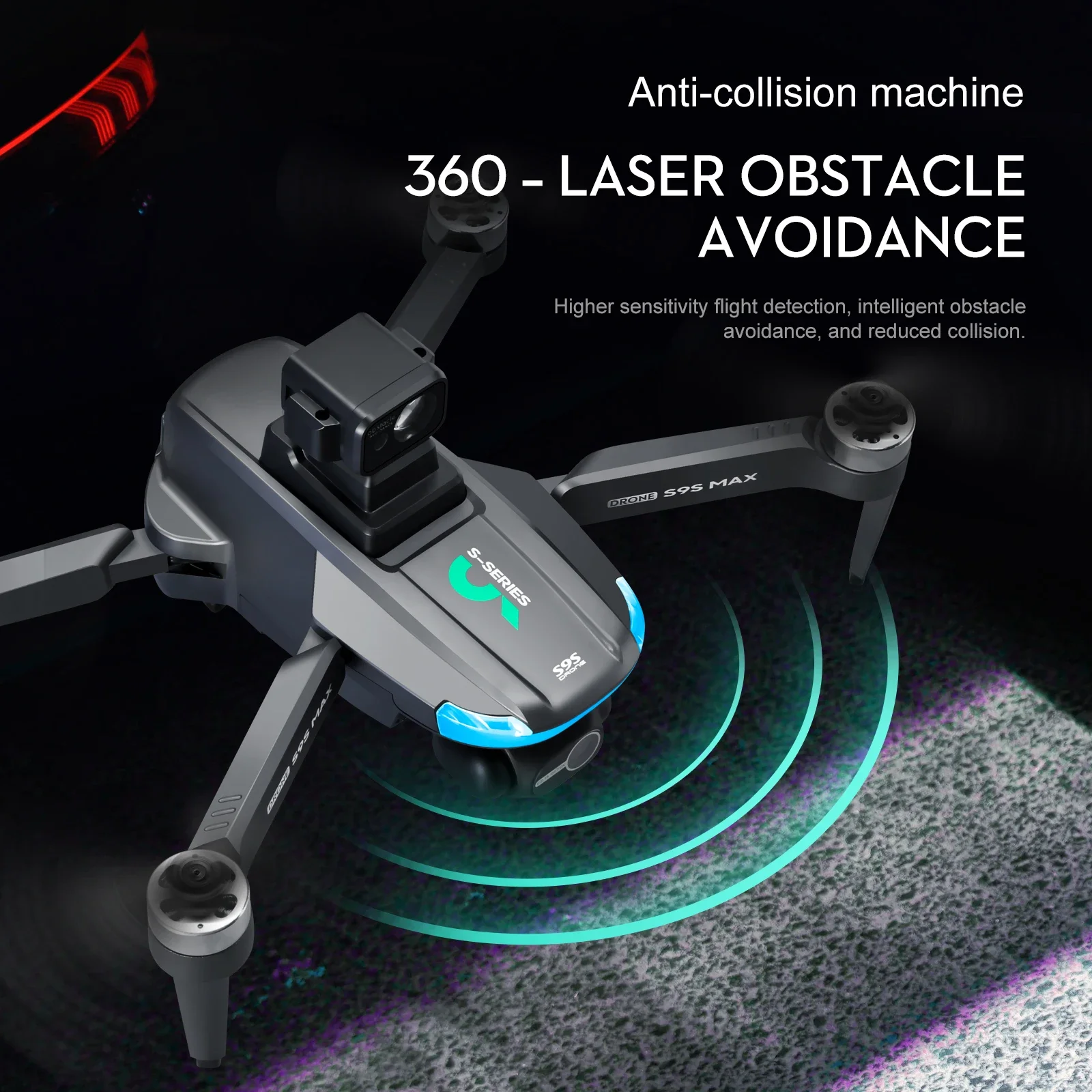 NEW S9S MAX MINI Drone 4K 2-Ax - Drone Gps Mount recension och pris