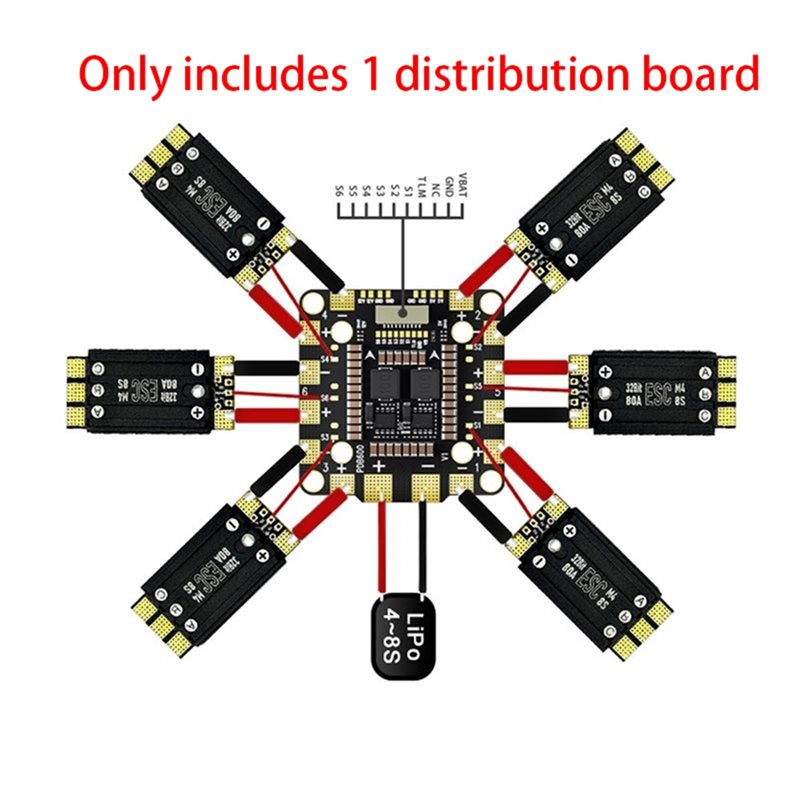 【CYBER MONDAY】1 Pc PDB600A 8S  - Drone Power Distribution Board recension och pris