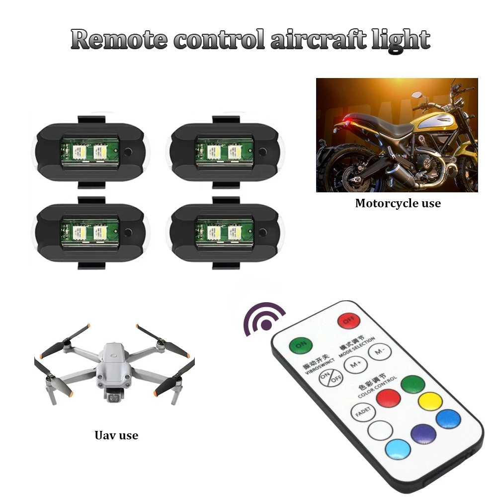 1Pcs Remote LED RGB Anti-colli - Drone Led Light recension och pris