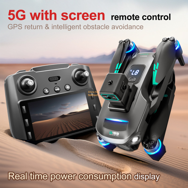 8K Dual Camera 5G WIFI FPV Rem - Drone Gps Module recension och pris