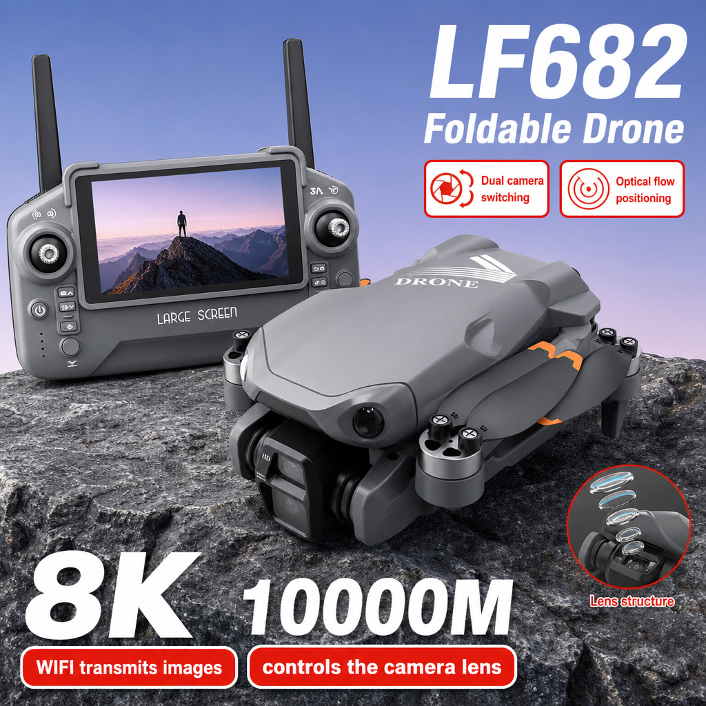 Aerial Photo LF682 Drone 8K HD - Drone Gps Mount recension och pris