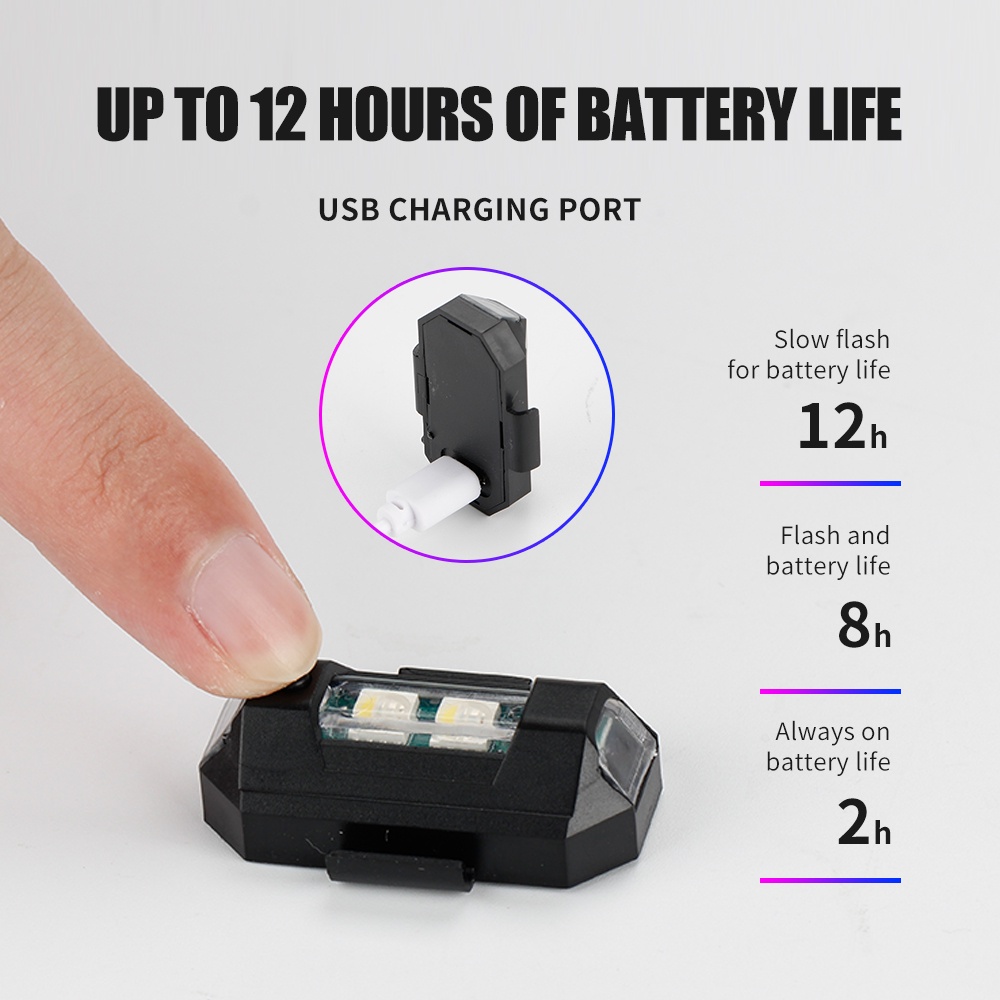 1PC 7 Color Mini USB Charging  - Drone Led Light recension och pris