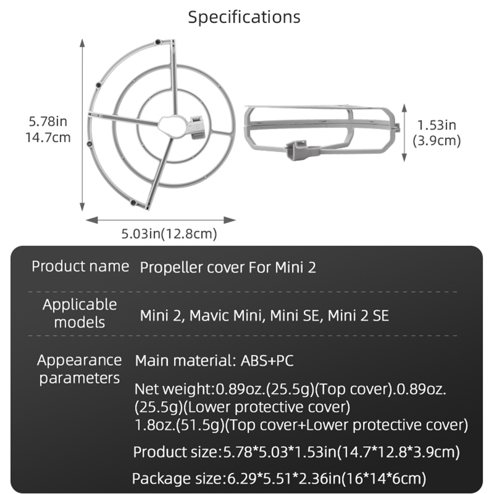 Propeller Guard Protector Cage - Drone Propeller Guard recension och pris